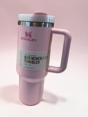 Stanley Pink Quencher H2.0 Travel Tumbler with Handle